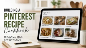 Building a Pinterest Recipe Cookbook - Organize Your Saved Videos