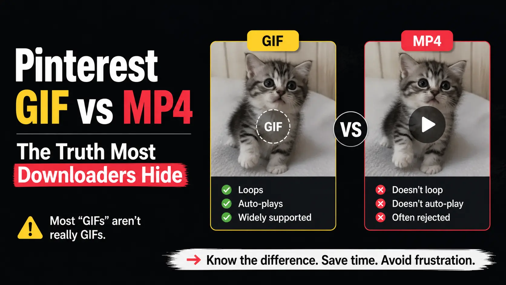 Pinterest GIF vs MP4 | The Truth Most Downloaders Hide