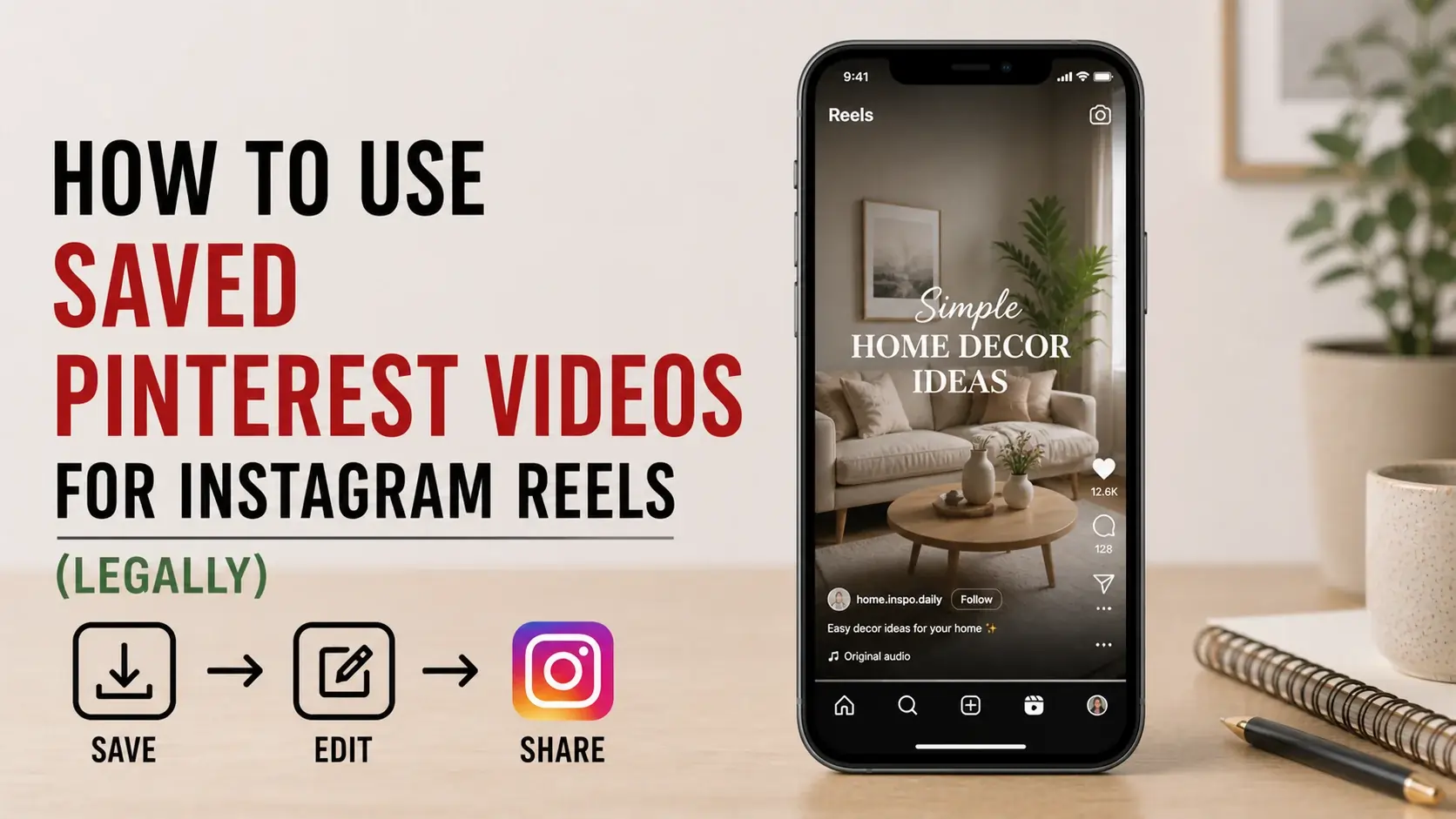 How to Use Saved Pinterest Videos for Instagram Reels (Legally)